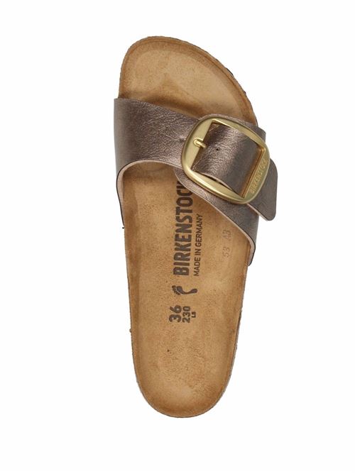 Ciabatte Birkenstock Madrid Big Buckle color bronzo taupe con finitura satinata BIRKENSTOCK | MADRID BIG1016237